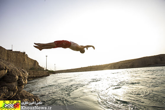 در آغوش خنك رودخانه دز