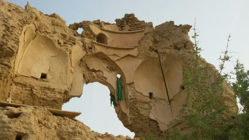 بقعه امامزاده امیرحیل هندیجان فرو ریخت / تصاویر