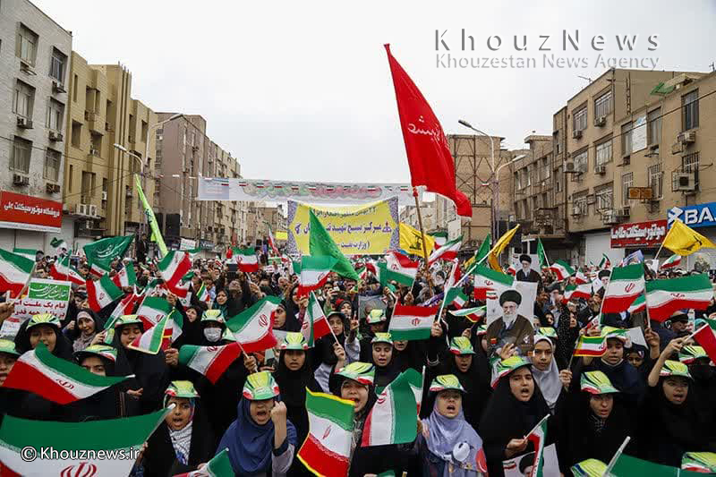 حضور پرشور اهوازی ها در راهپیمایی ۲۲ بهمن