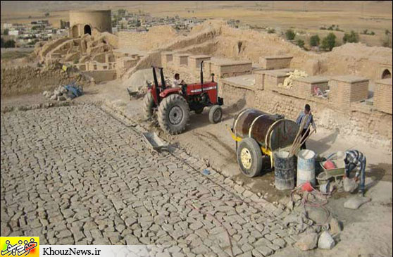 قلعه تل در حال نابودی تدریجی/ بنا در حال کوچک شدن است