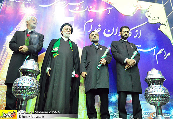 استقبال از خدام حرم رضوی در اهواز / khouznews.ir