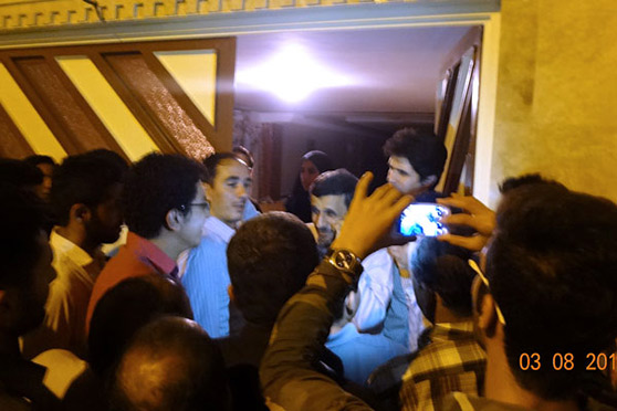 بازگشت احمدی نژاد به نارمک
