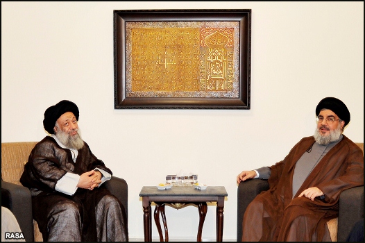 دیدار آیت الله جزایری با سیدحسن نصرالله