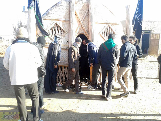 پذیرایی از زوار امام حسین(ع) در مضیف میسان