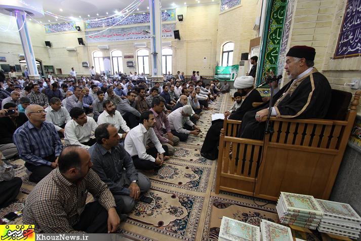 مراسم عيد غدير با حضور محمد تيجاني در مناطق نفتخيز جنوب برگزار شد