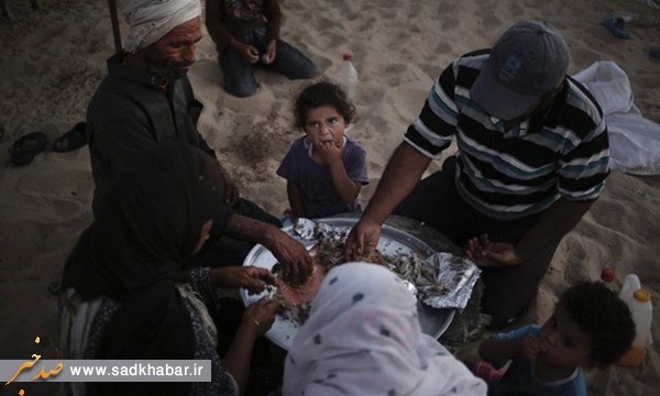 افطاری خانواده فلسطینی