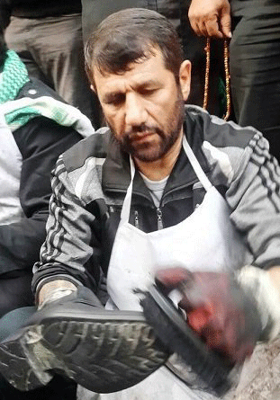خادمی «سردار کجباف» در اربعین 93 + عکس