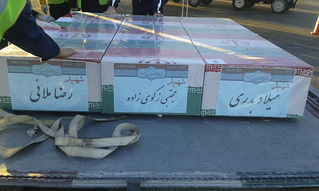 پیکر مطهر سه شهید مدافع حرم وارد خوزستان شد
