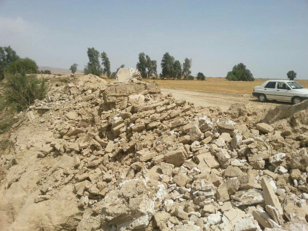 بقعه امامزاده امیرحیل هندیجان فرو ریخت / تصاویر