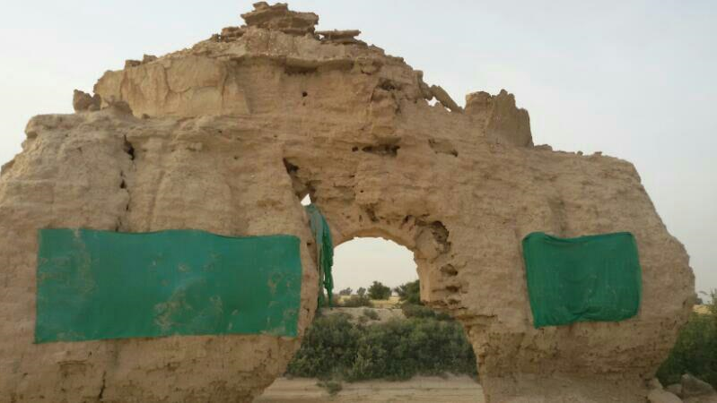 بقعه امامزاده امیرحیل هندیجان فرو ریخت / تصاویر
