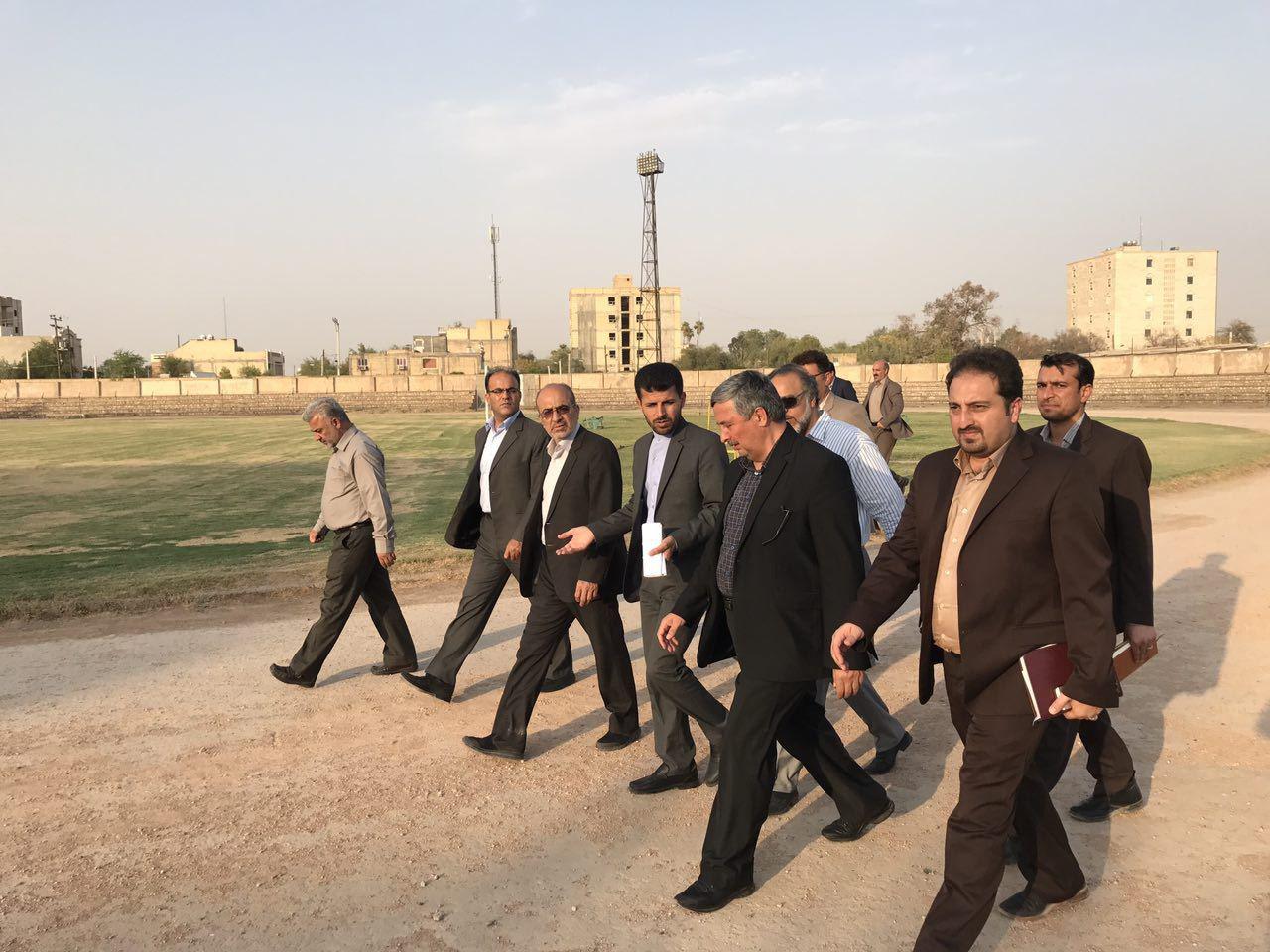 بازدید معاون وزیر از استاديوم شهیدمجدیان دزفول
