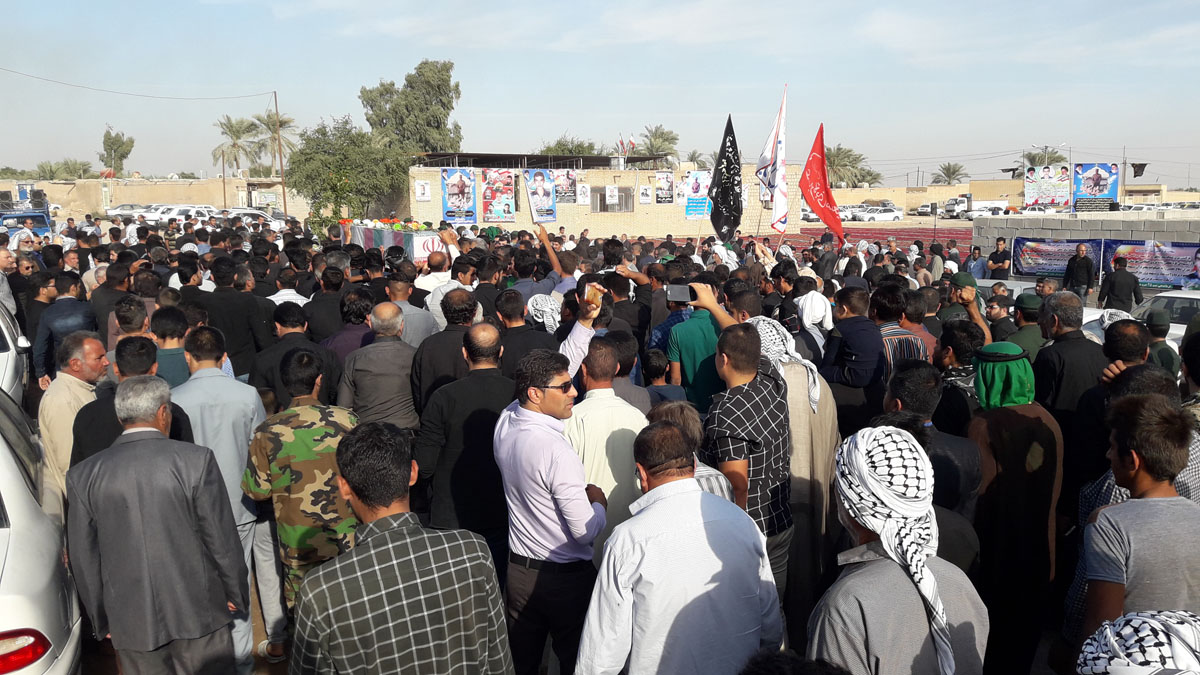 پیکر شهید عبدالعلی ثانی زاده در شوشتر تشییع شد