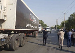 ارسال دومین کاروان کمکهای مردمی دزفول به مناطق زلزلهزده ارسال دومین کاروان کمکهای مردمی دزفول به مناطق زلزلهزده