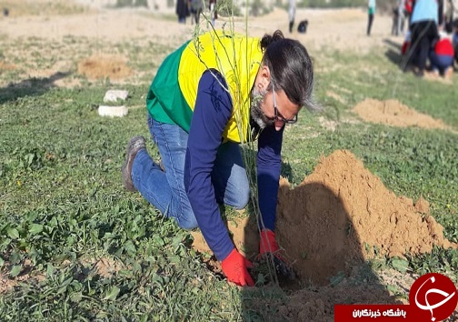 اجرای طرح نهالکاری امیدانه در امیدیه+تصاویر