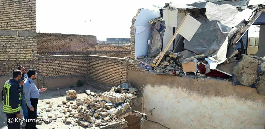 انفجار گاز در یک منزل مسکونی در 