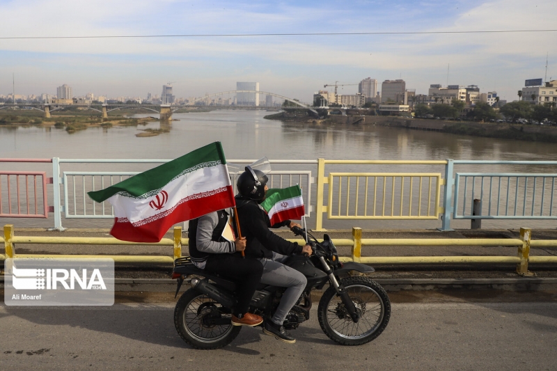 «فجر ۹۹» راهپیمایی موتوری ۲۲ بهمن در خوزستان