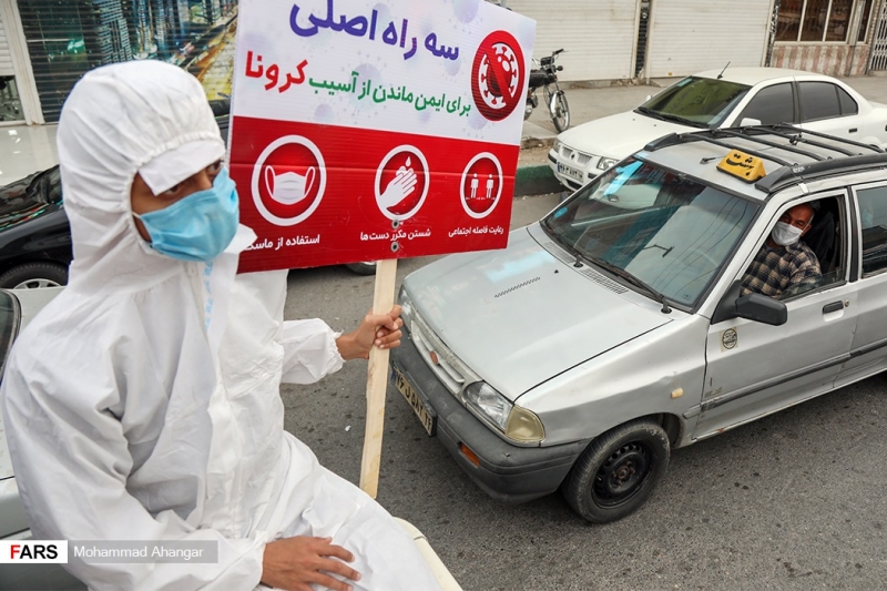 آژیر قرمز کرونا در خیابان های اهواز