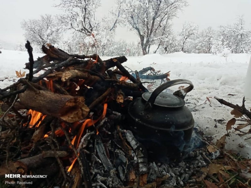 بارش برف در دهدز خوزستان