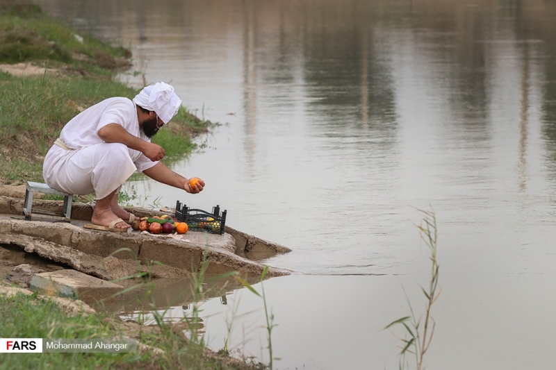 عید پنجه منداییان در خوزستان