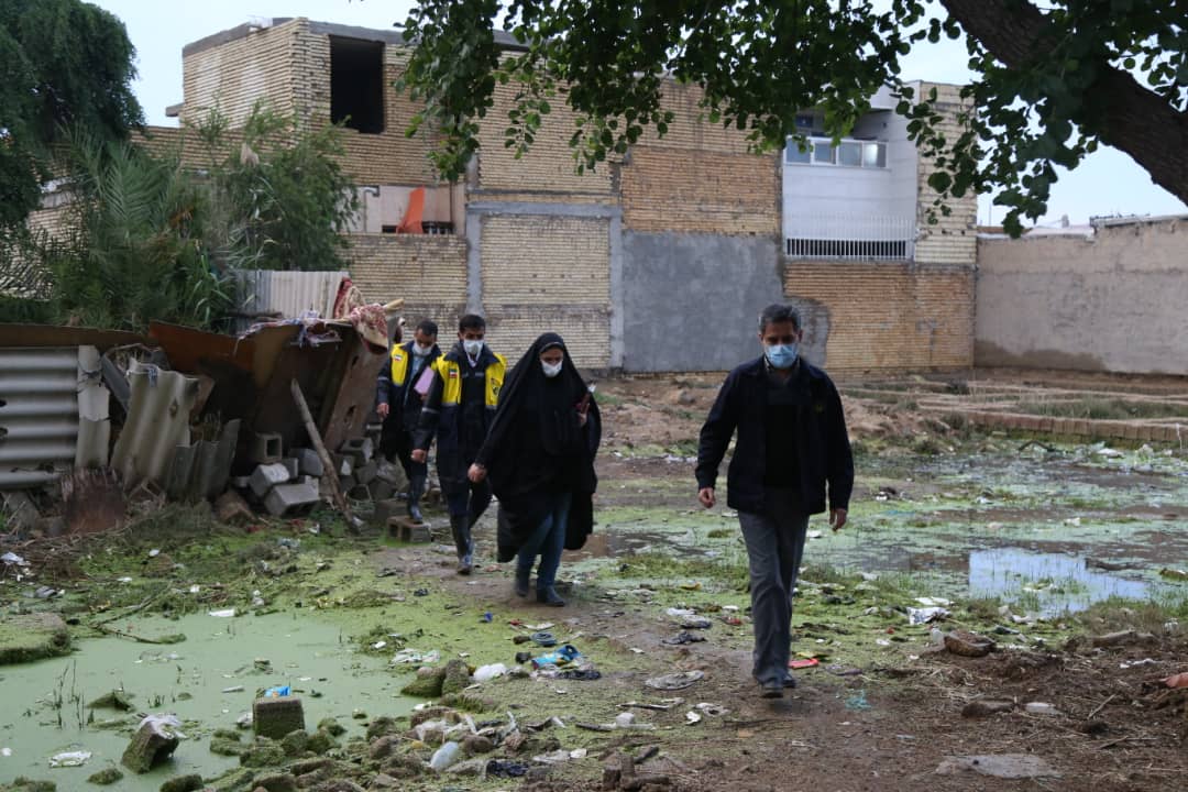 خدمت‌رسانی کمیته امداد خوزستان در مناطق آبگرفته بندر امام خمینی