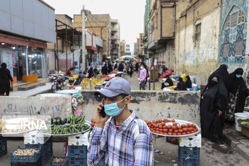 بازار مرکزی اهواز در سایه کرونا