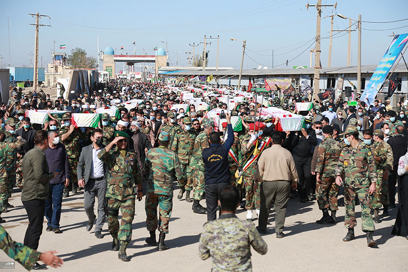 ورود پیکر ۷۲ شهید تازه تفحص شده به کشور