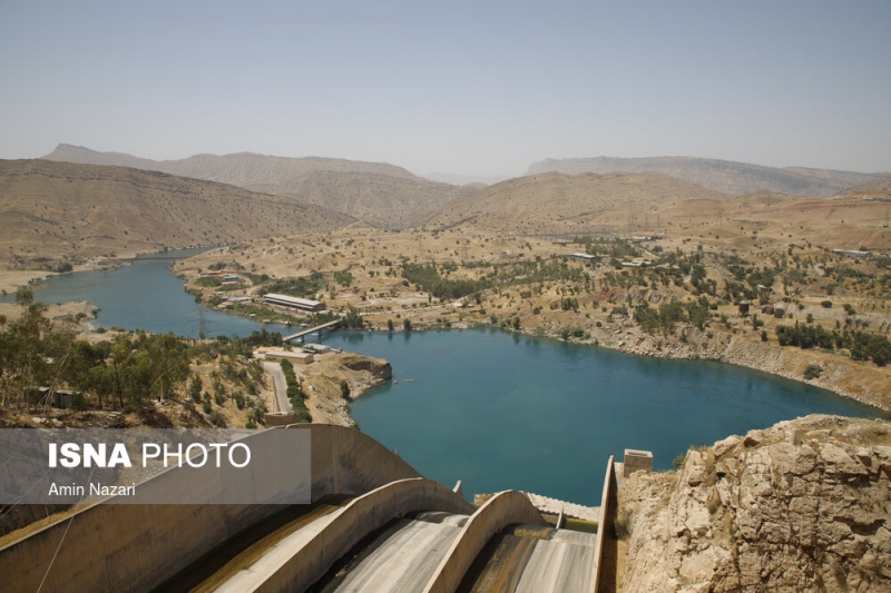 گزارش تصویری/ آخرین وضعیت سد « شهید عباسپور» در تنش آبی خوزستان