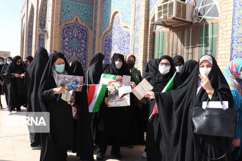 حماسه حضور مردم آبادان در انتخابات