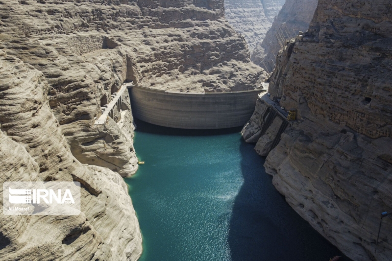 تصاویر/ سد دز در تنش آبی ناشی از خشکسالی