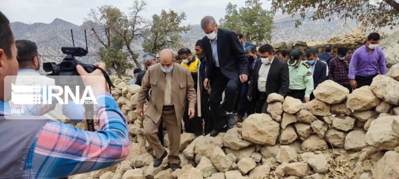 تصاویر/ بازدید وزیر کشور از مناطق زلزله زده اندیکا