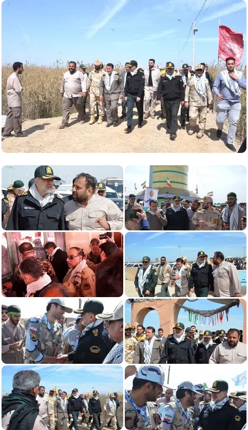 تصاویر/بازدید فرمانده کل انتظامی کشور از یادمان شهدای عملیات والفجر هشت