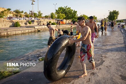 شنا در علی کله دزفول - استان خوزستان