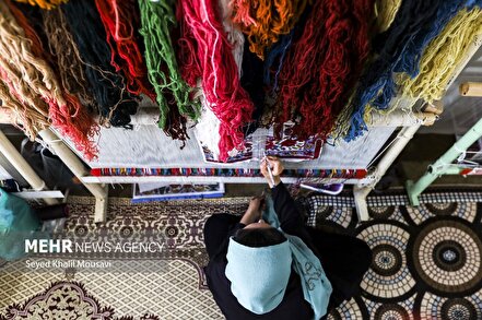 گزارش تصویری/ کارگاه بافندگی