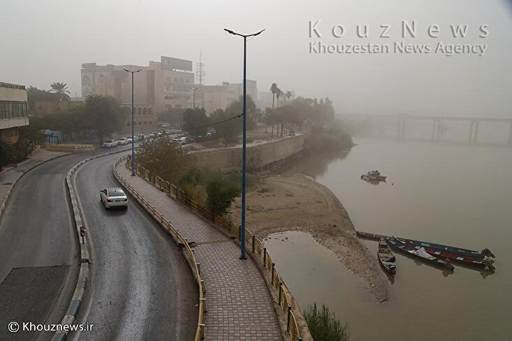 گزارش تصویری/ آلودگی هوای شهر اهواز