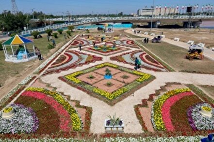 فرش گل ۱۴۰۴ متری اهواز