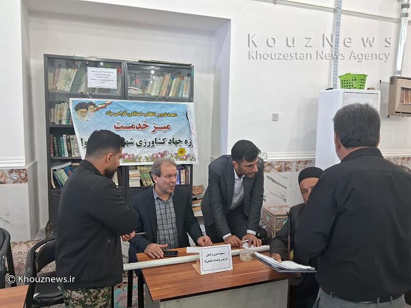 برگزاری میز خدمت جهاد کشاورزی در آستانه دهه فجر در سردشت دزفول