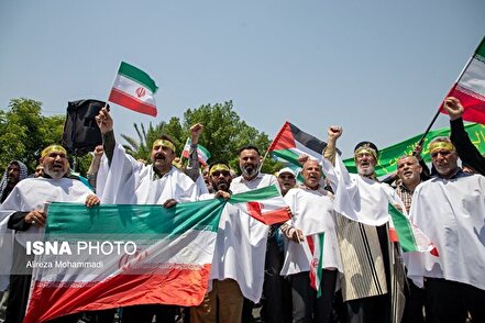 راهپیمایی مردمی علیه تهاجم رژیم صهیونیستی به ایران - اهواز