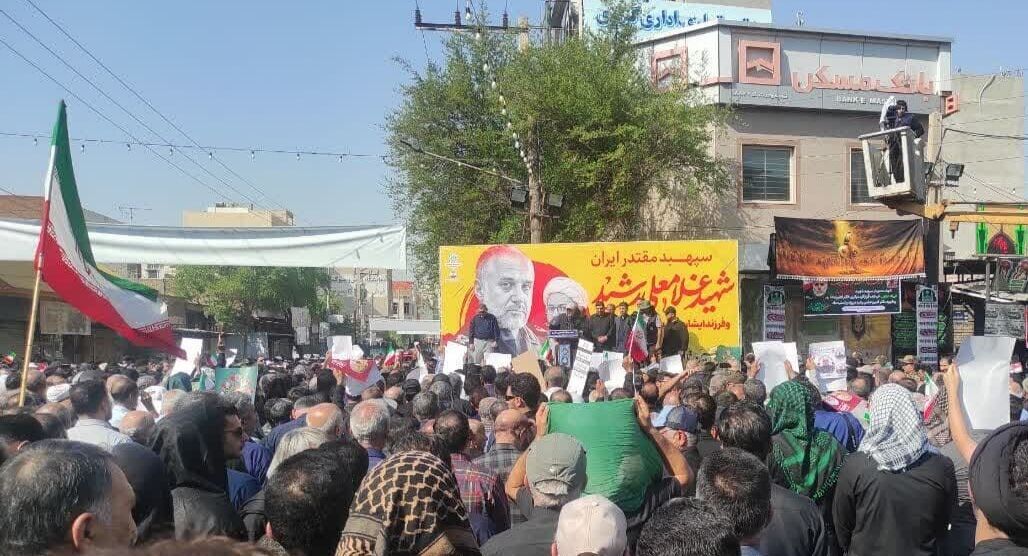 تشییع تاریخی سردارِ «رشید» ایران در دزفول 