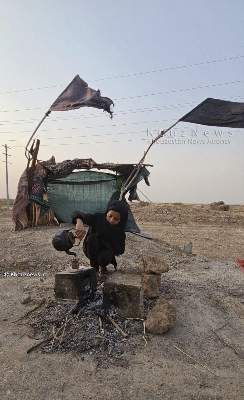  یک فنجان چای بهشتی/  از اهواز تا چزابه؛ جایی که دل‌ها زودتر از قدم‌ها به کربلا می‌رسند 