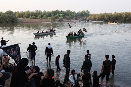 استقبال از زائران کربلا در روستای «خلیفه حیدر»