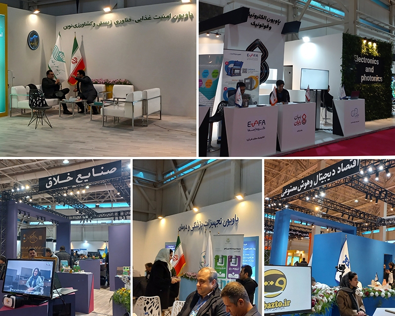 بازدید وزیر علوم از شرکتهای عضو پارک علم و فناوری خوزستان در نمایشگاه هفته پژوهش تهران بازدید وزیر علوم از شرکتهای عضو پارک علم و فناوری خوزستان در نمایشگاه هفته پژوهش تهران