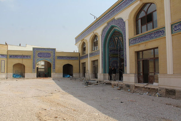      نمای بیرونی و ورودی مصلا مسجد جامع خرمشهر 