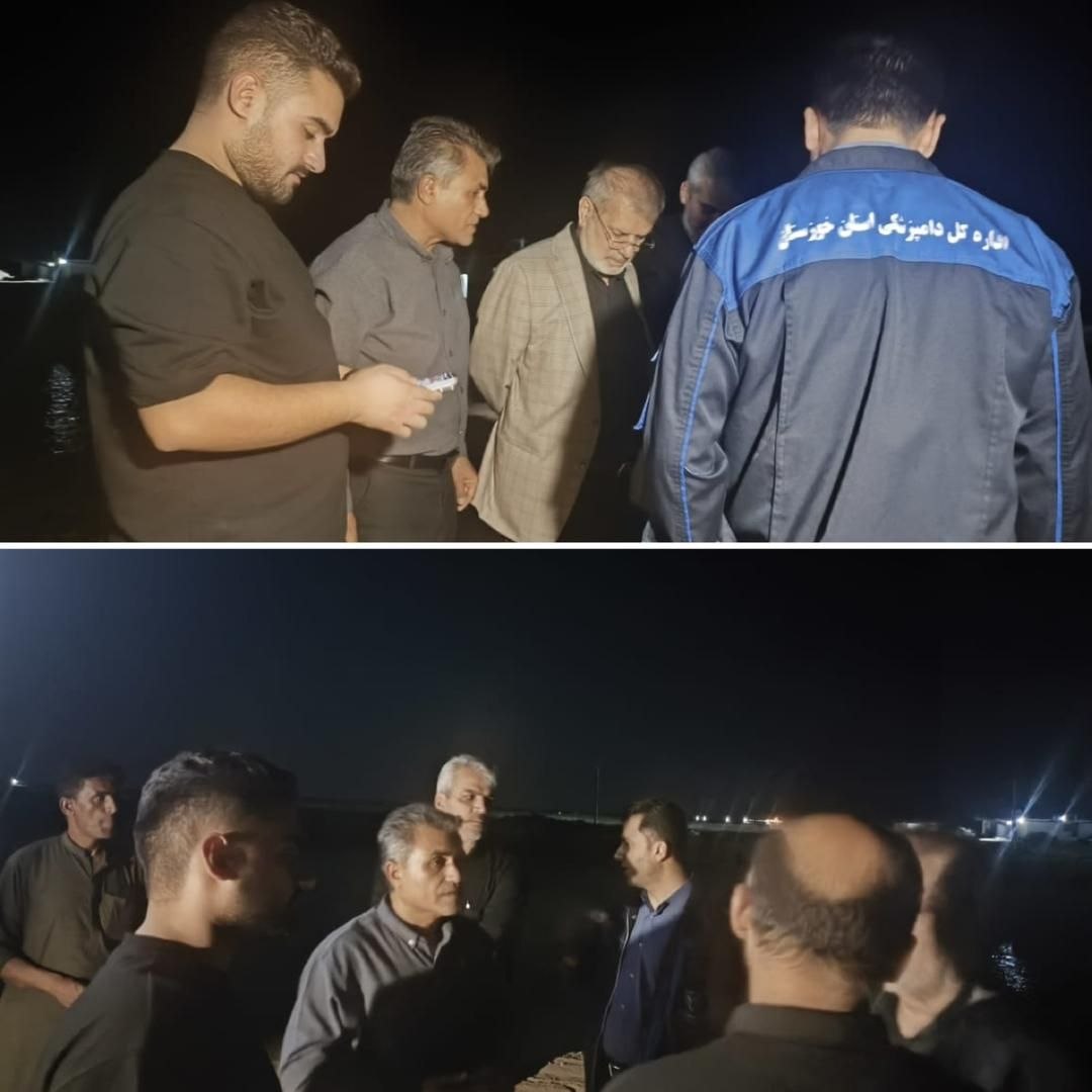   بازدید میدانی شبانه امیر حیات مقدم از مزارع پرورش میگوی بندر هندیجان و پیگیری مشکلات تولیدکنندگان