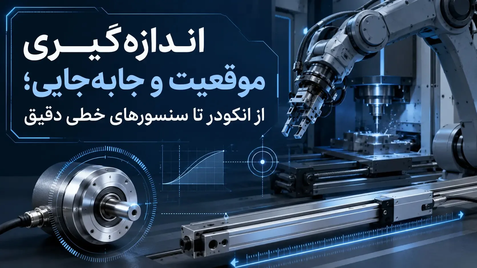 اندازهگیری موقعیت و جابهجایی؛ از انکودر تا سنسورهای خطی دقیق اندازهگیری موقعیت و جابهجایی؛ از انکودر تا سنسورهای خطی دقیق
