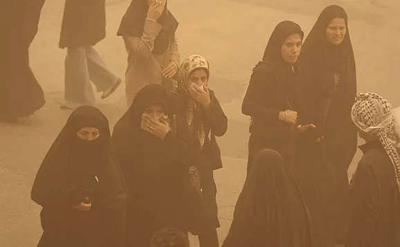 گرد و خاك شديد خوزستان را فرا گرفت