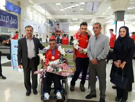 شیخ زاده دارنده مدال برنزجهان دراهواز مورد استقبال قرارگرفت