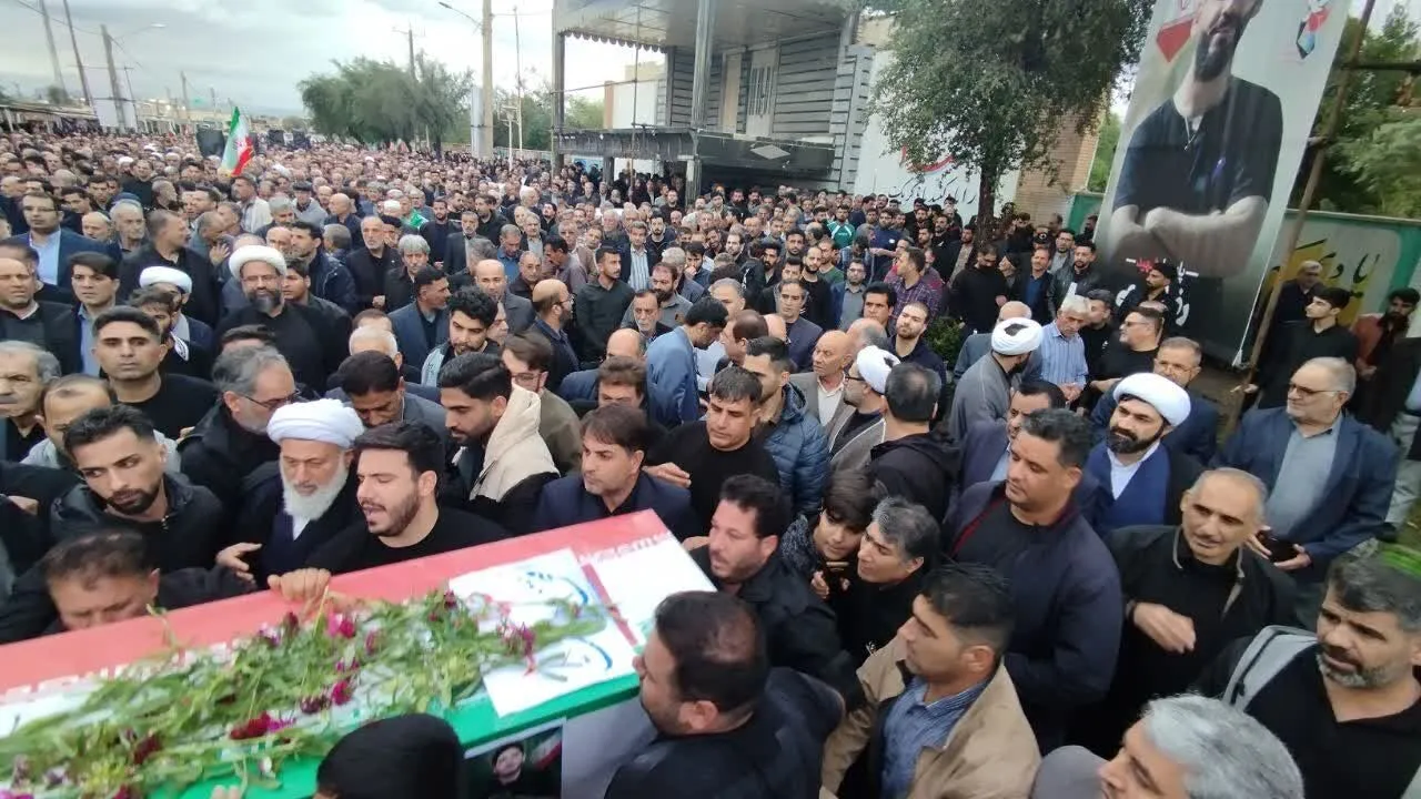 پیکر مطهر یک شهید در اندیمشک به خاک سپرده شد 