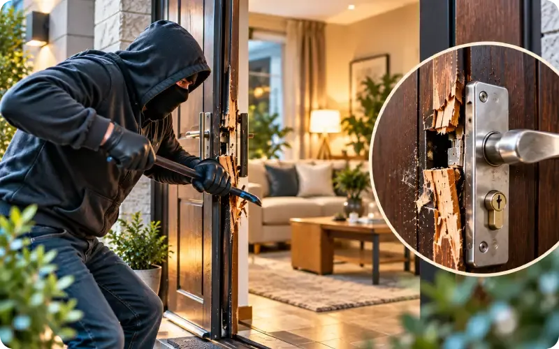 شکستن قفل درب منزل شکستن قفل درب منزل