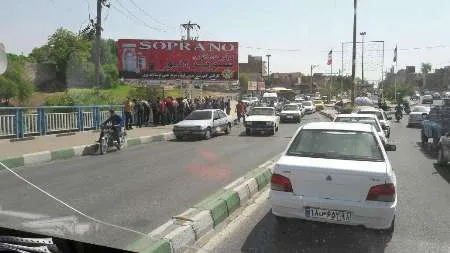 سقوط مرد کهنسال از حاشیه پل دزفول