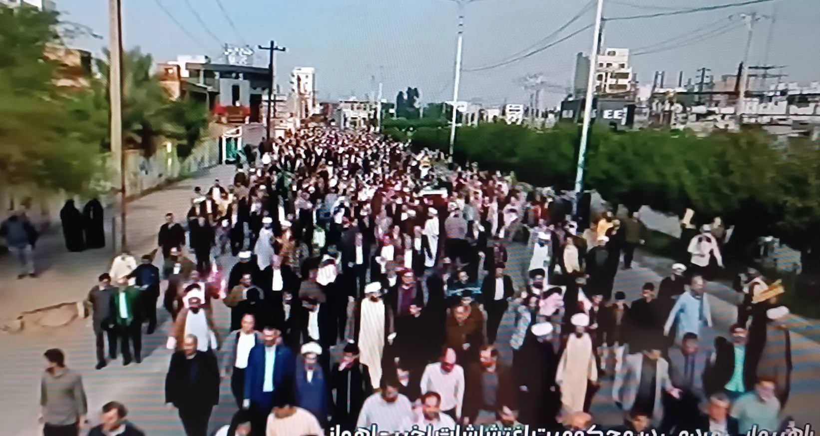 برگزاری راهپیمایی مردم خوزستان در محکومیت اغتشاشگران مسلح